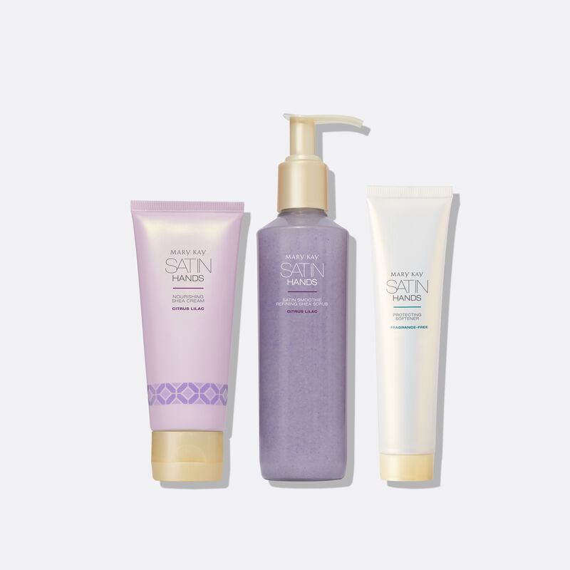 Limited-edition Citrus Lilac Satin Hands Pampering Set standing against plain background image number null
