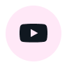 YouTube icon in a pink circle. 